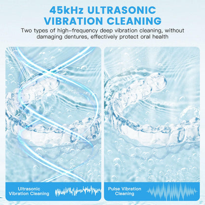 Ultrasonic Retainer Cleaner Machine – 45kHz, 4 Modes, 200ML Tank, UV Light, 25W