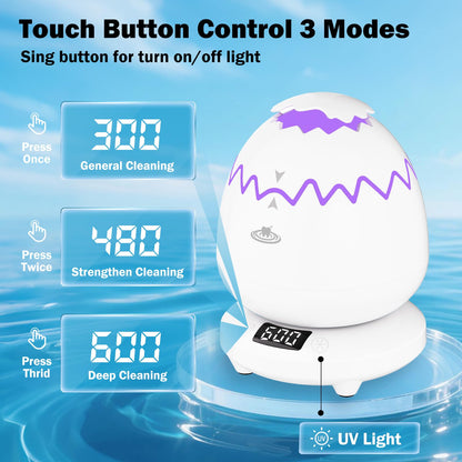 Ultrasonic Retainer Cleaner 45kHz – 25W, IPX7, 3 Modes