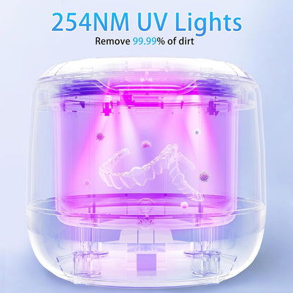 Ultrasonic Retainer Cleaner 42kHz | 250ml UV Cleaning Pod