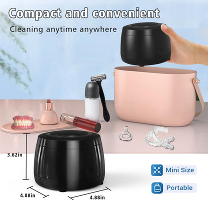 Ultrasonic Retainer Cleaner 43kHz – Denture, Jewelry & Glasses Cleaning