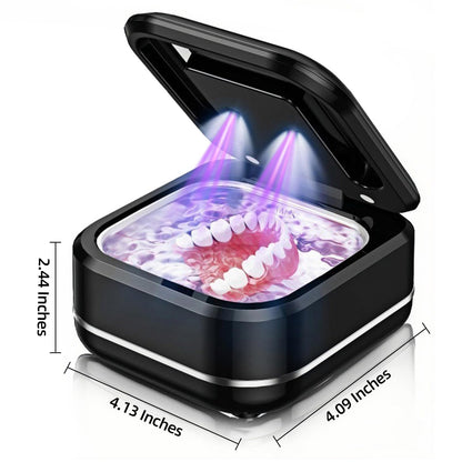 Ultrasonic Retainer Cleaner Machine for Dental Appliances – 42kHz, 24W, 180ml, Black | YKL