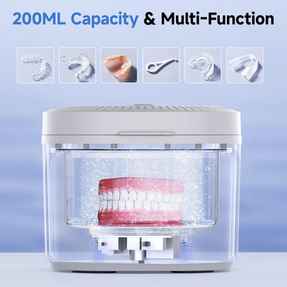 Ultrasonic Retainer Cleaner Machine – 45kHz Cleaning for Dentures & Aligners