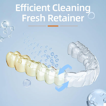 Ultrasonic Retainer Cleaner Machine for Dental Appliances – 42kHz, 24W, 180ml, Black | YKL