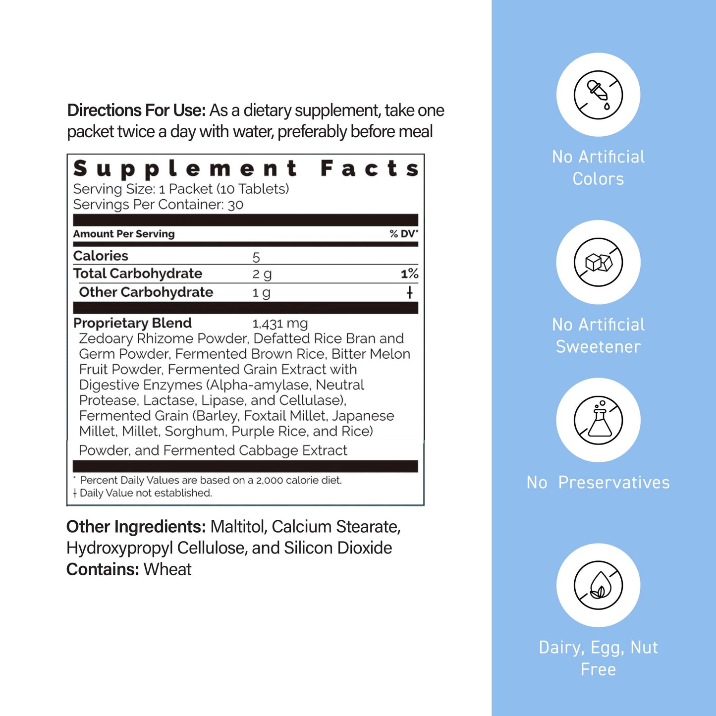 Umeken Okinawa Zedoary with Digestive Enzymes, 30 Count, Pack of 1
