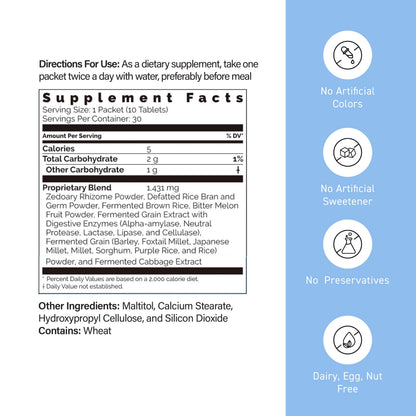 Umeken Okinawa Zedoary with Digestive Enzymes, 30 Count, Pack of 1