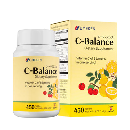 Umeken C-Balance Chewable Vitamin C – Acerola & Lemon, 136g (3 Months)