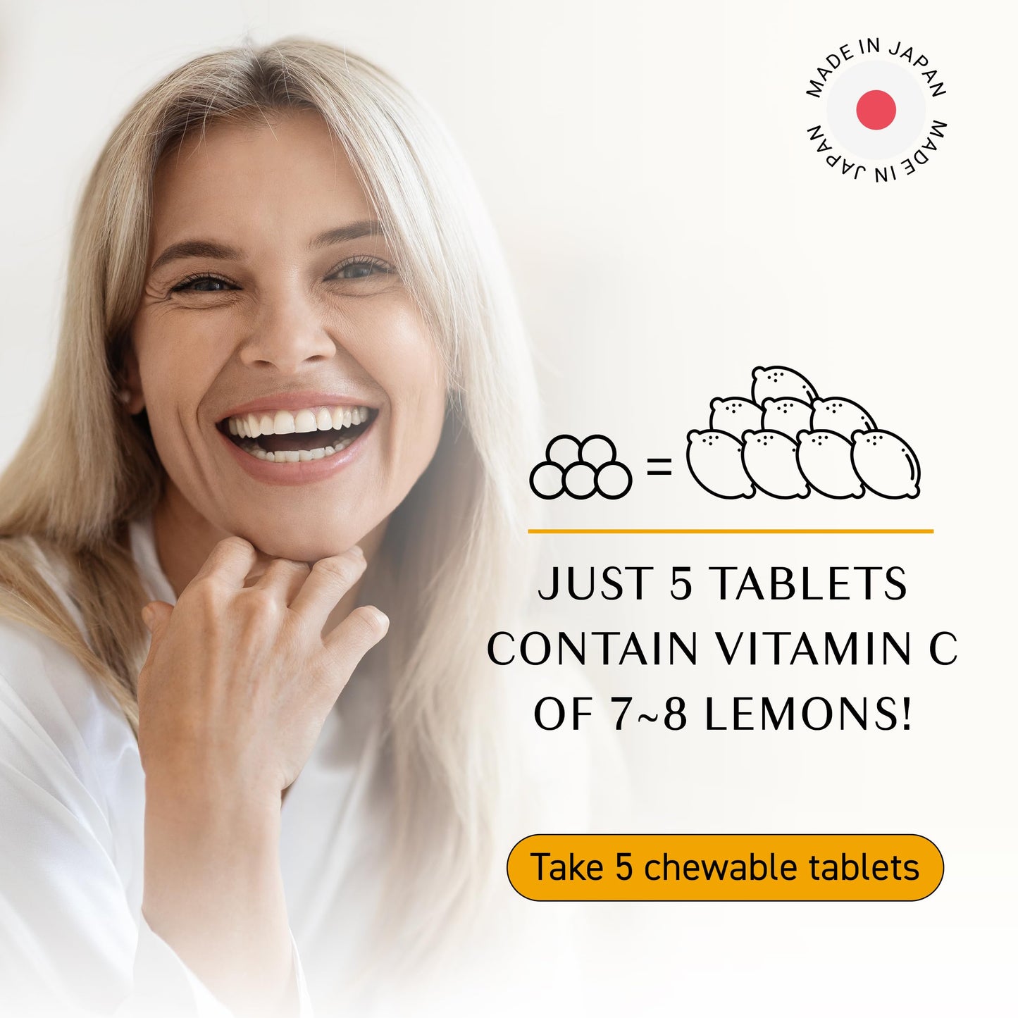 Umeken C-Balance Chewable Vitamin C – Acerola & Lemon, 136g (3 Months)