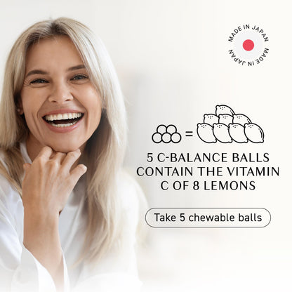 Umeken C-Balance Chewable Vitamin C – High Potency for Adults & Kids | 7.1 oz Pack of 2