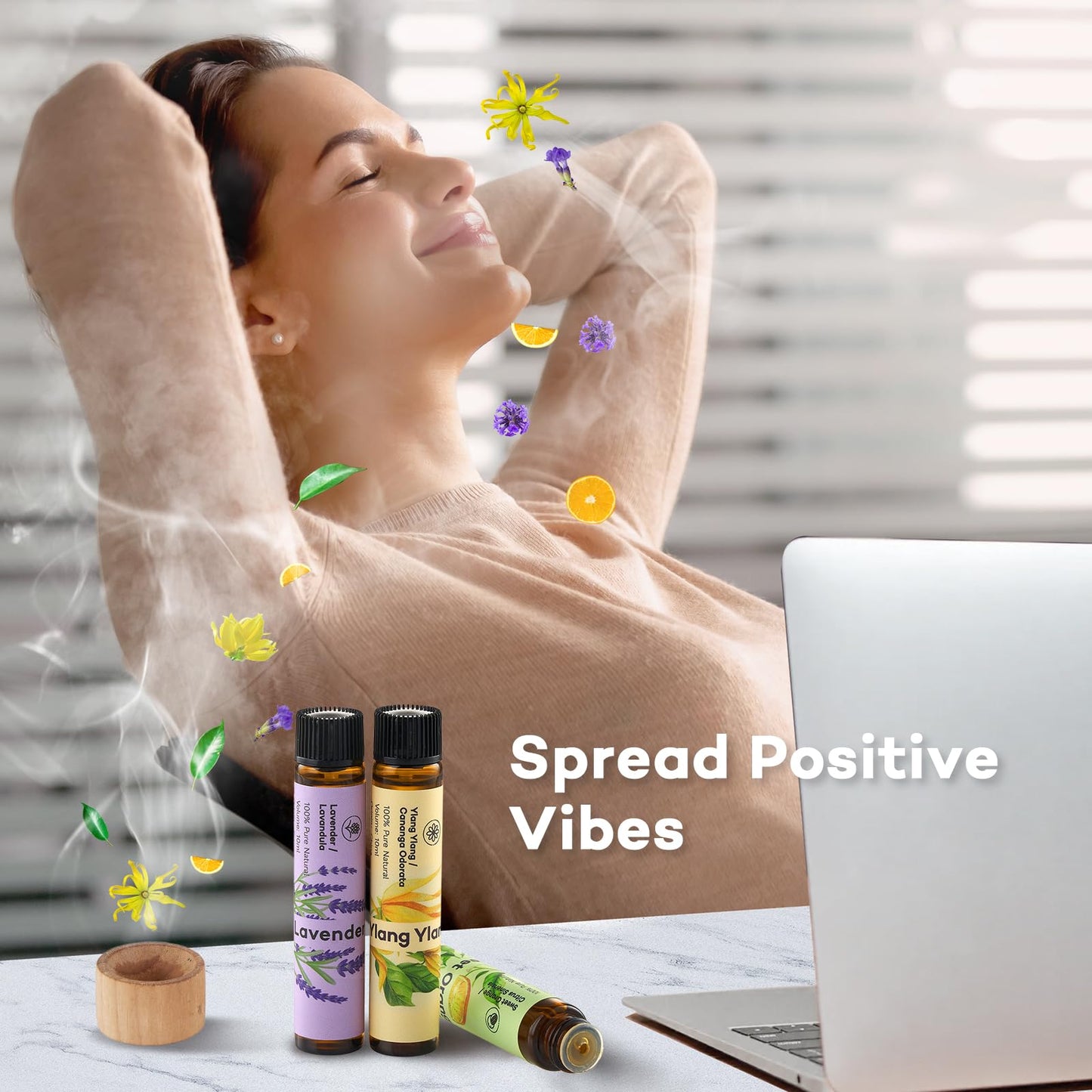 Umisleep High-Potency Essential Oils Set for Sleep & Relaxation – 3 x 10 ml Gift Set (Lavender, Sweet Orange, Ylang-Ylang)