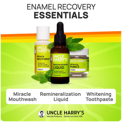 Uncle Harry's Natural Remineralization Kit with Tooth Whitening – 3-Product Set
