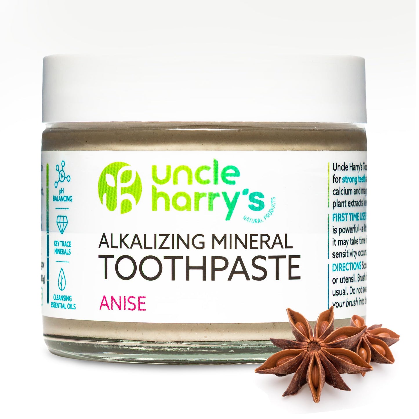 Uncle Harry's Anise Remineralizing Toothpaste — Natural Whitening & Enamel Support