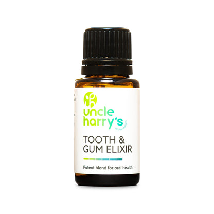 Uncle Harry's Aromatherapy Tooth & Gum Elixir | Purifying Alcohol-Free Mouthwash for Gums & Bad Breath | 0.5 oz