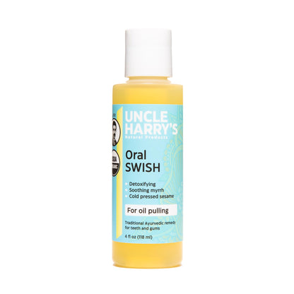 Uncle Harry's Certified Organic Oral Swish – Ayurvedic Sesame Oil Pulling (4 oz)