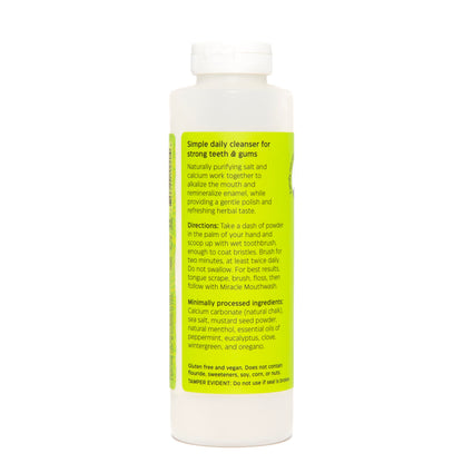 Uncle Harry's All Natural Tooth Powder 16oz – Gentle Whitening & Fresh Breath
