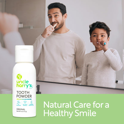 Uncle Harry's Remineralizing Tooth Powder – All Natural Enamel Support & Whitening (4 oz)
