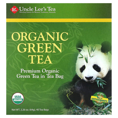 Uncle Lee's Organic Green Tea - 40 Tea Bags (2.26 oz / 64 g)