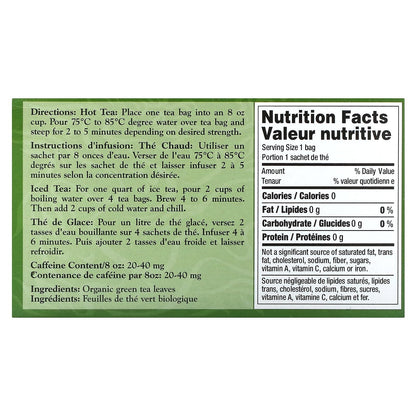 Uncle Lee's Organic Green Tea - 40 Tea Bags (2.26 oz / 64 g)