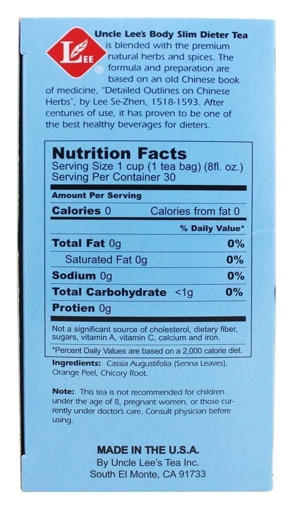 Uncle Lees Teas Body Slim Dieter Tea - Original (30 Bags)