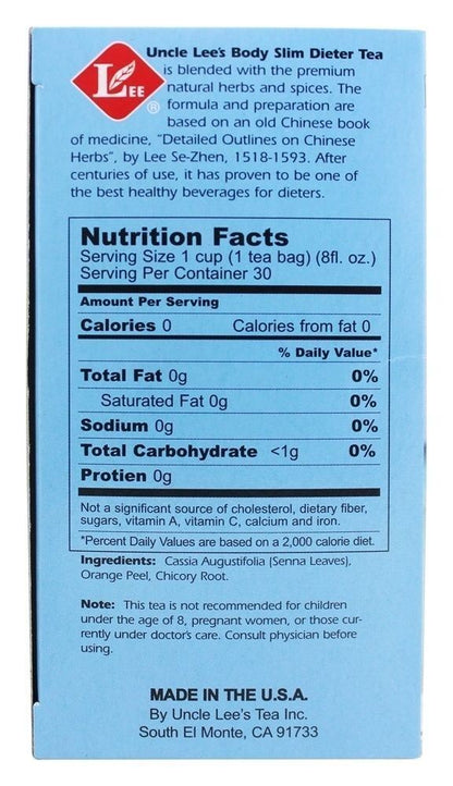 Uncle Lees Teas Body Slim Dieter Tea - Original (30 Bags)