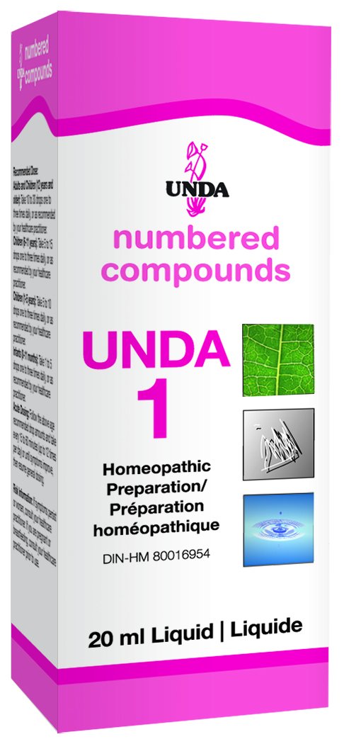 UNDA 1 Numbered Compounds – Homeopathic Preparation (0.7 fl oz)