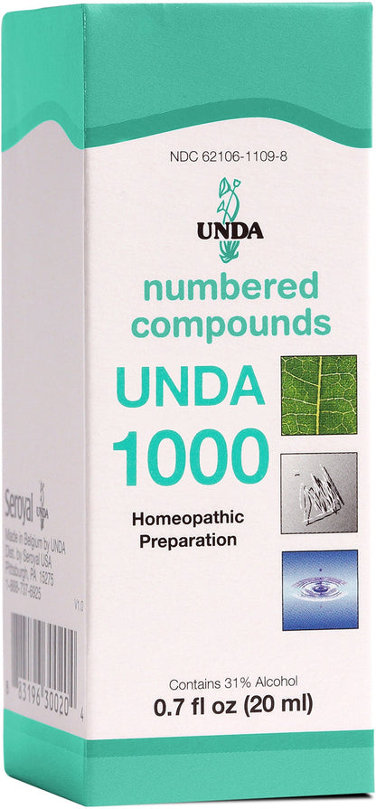 UNDA 1000 Numbered Compounds | Homeopathic Preparation | 0.7 fl oz