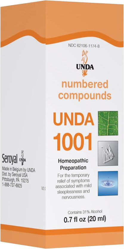 UNDA 1001 Numbered Compounds – Homeopathic Preparation – 0.7 fl oz