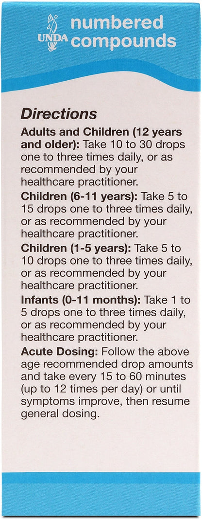 UNDA 16 Numbered Compounds | Homeopathic Preparation | 0.7 fl. oz.