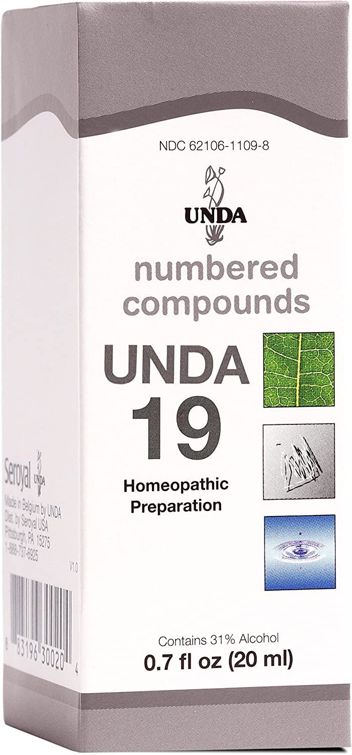 UNDA 19 Numbered Compounds - Homeopathic Preparation 0.7 fl oz