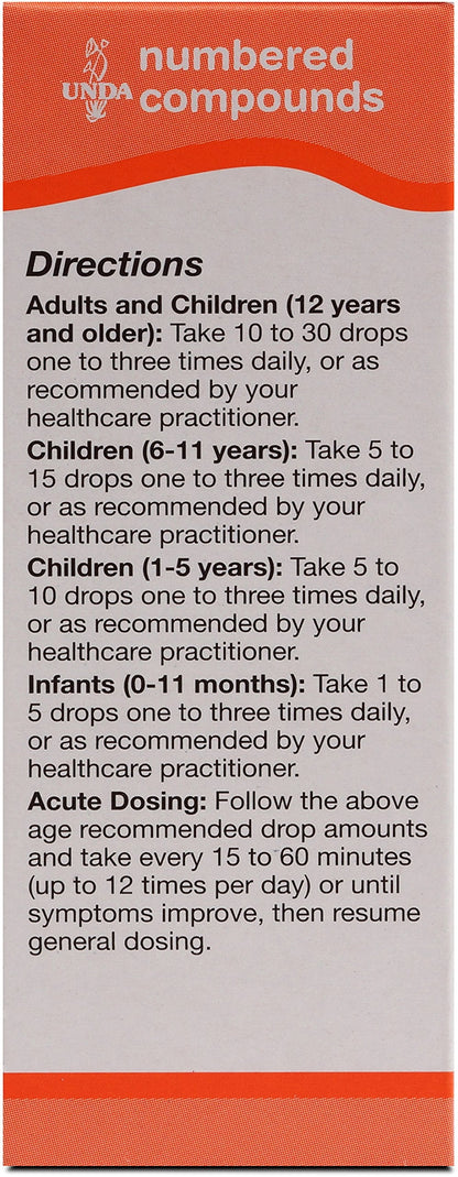 UNDA 219 Numbered Compounds | Homeopathic Preparation | 0.7 fl. oz.