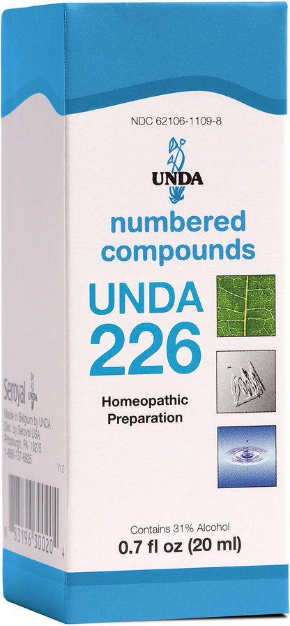 UNDA 226 Numbered Compounds | Homeopathic Preparation | 0.7 fl oz