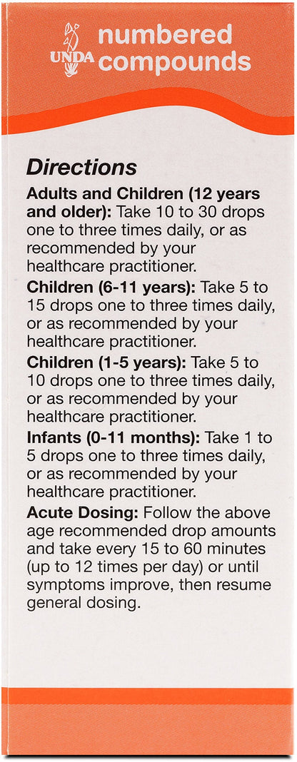 UNDA 228 Numbered Compounds – Homeopathic Preparation | 0.7 fl oz