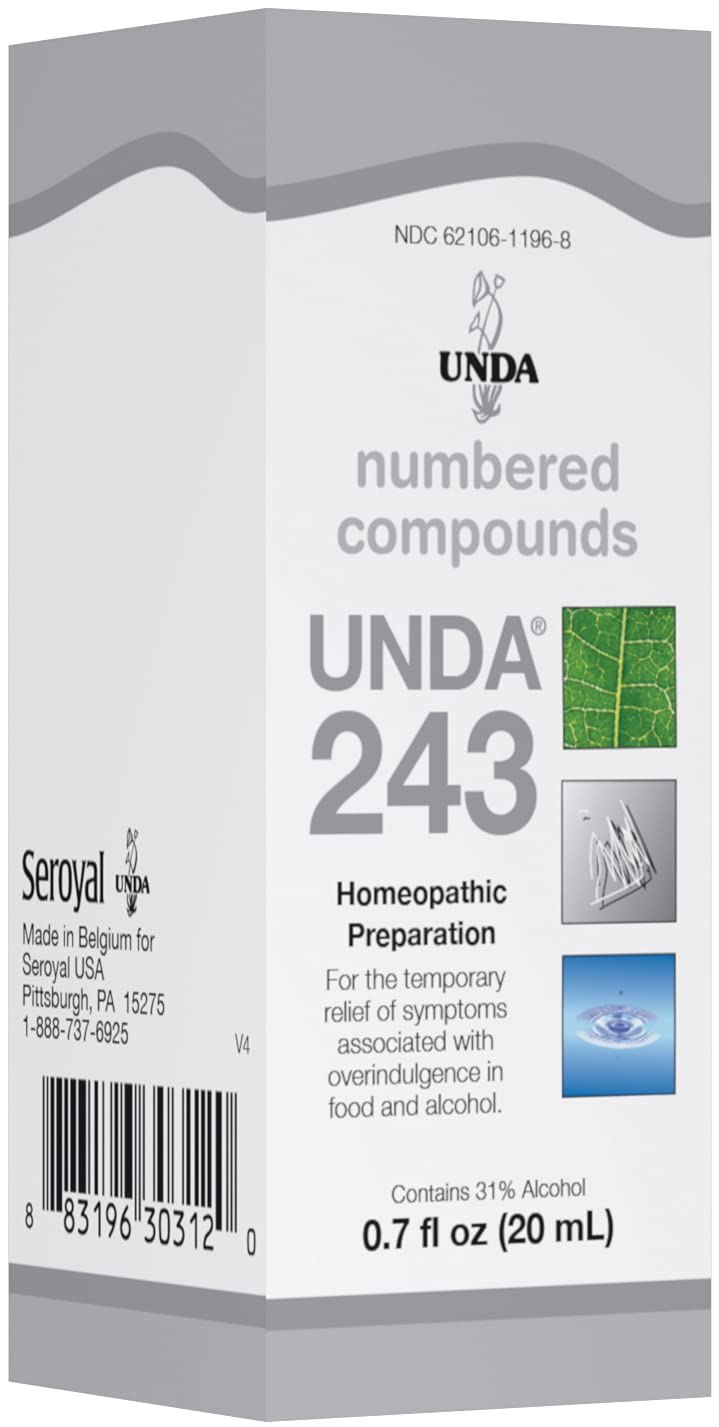 UNDA 243 Numbered Compounds – Homeopathic Preparation | 0.7 fl oz