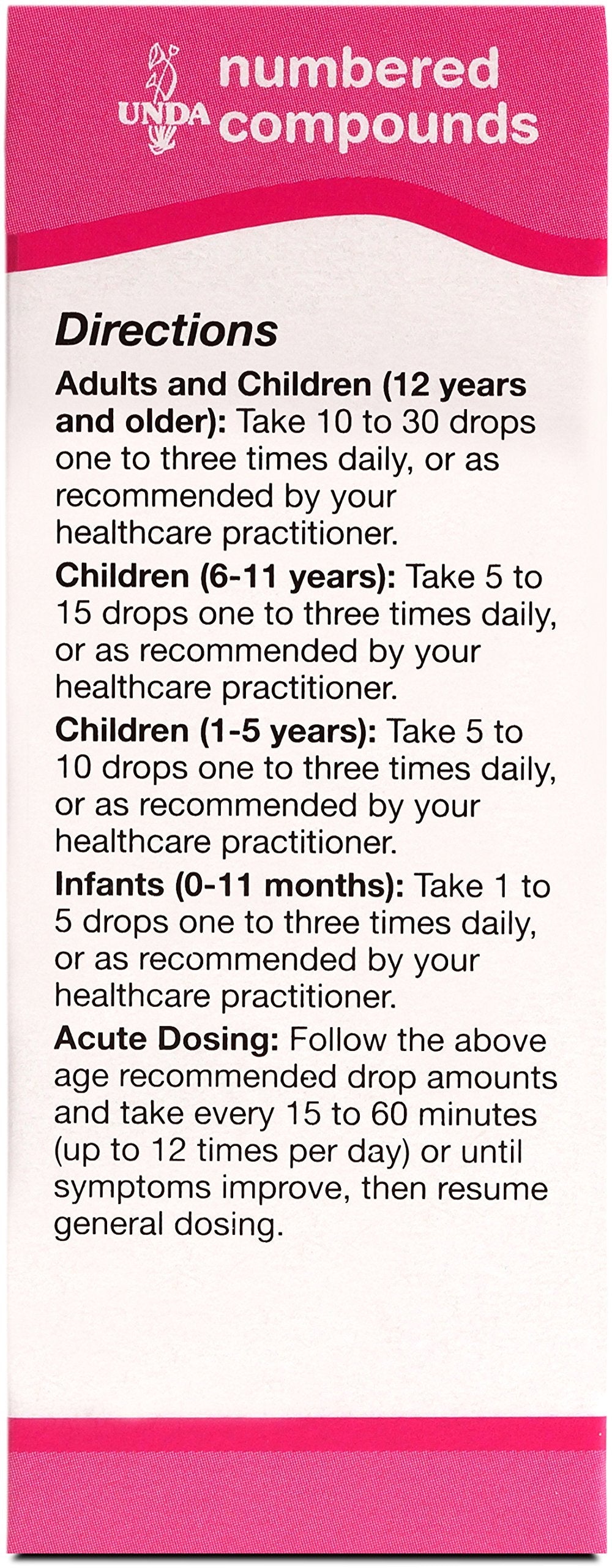 UNDA 248 Numbered Compounds – Homeopathic Preparation (0.7 fl oz)