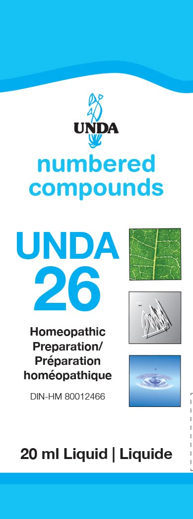 UNDA 26 Numbered Compounds | Homeopathic Preparation | 0.7 fl. oz.