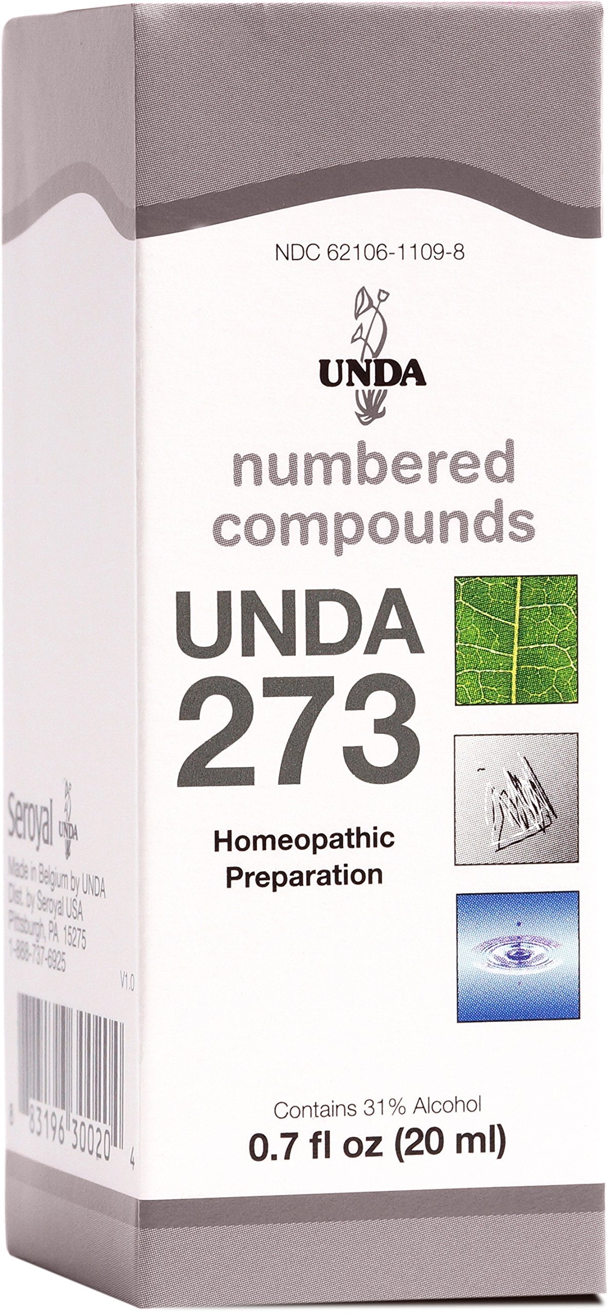 UNDA 273 Numbered Compounds | Homeopathic Preparation | 0.7 fl. oz.
