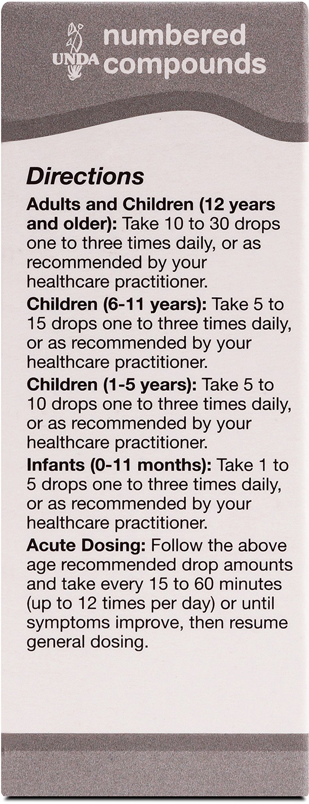 UNDA 273 Numbered Compounds | Homeopathic Preparation | 0.7 fl. oz.