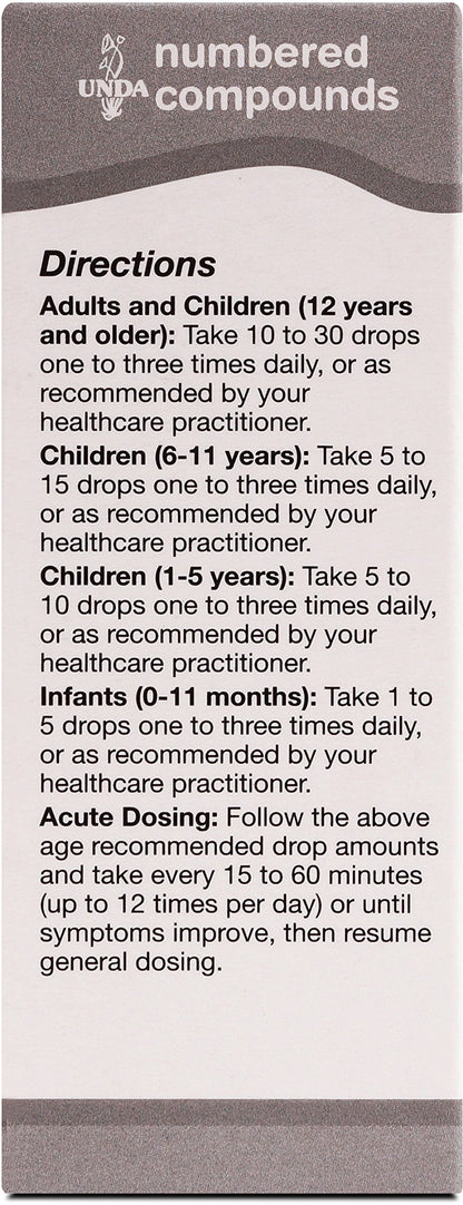 UNDA 273 Numbered Compounds | Homeopathic Preparation | 0.7 fl. oz.