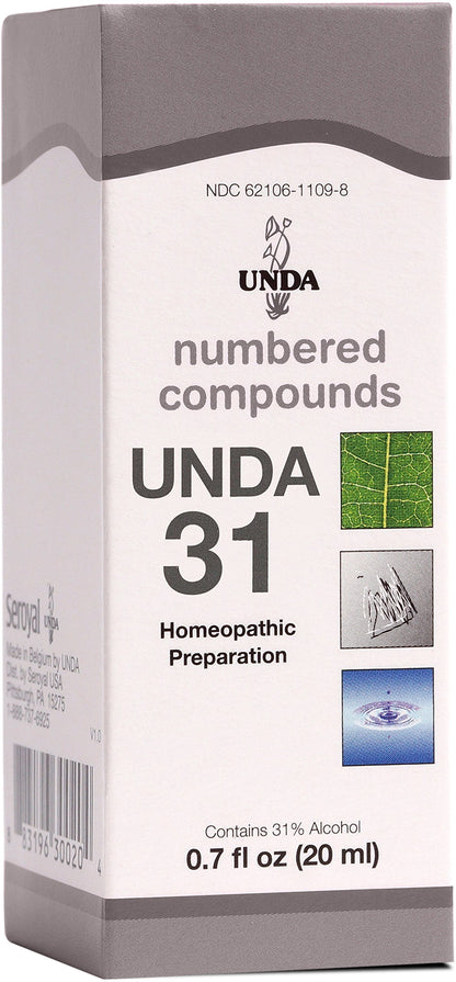 UNDA 31 Numbered Compounds - Homeopathic Preparation (0.7 fl oz)