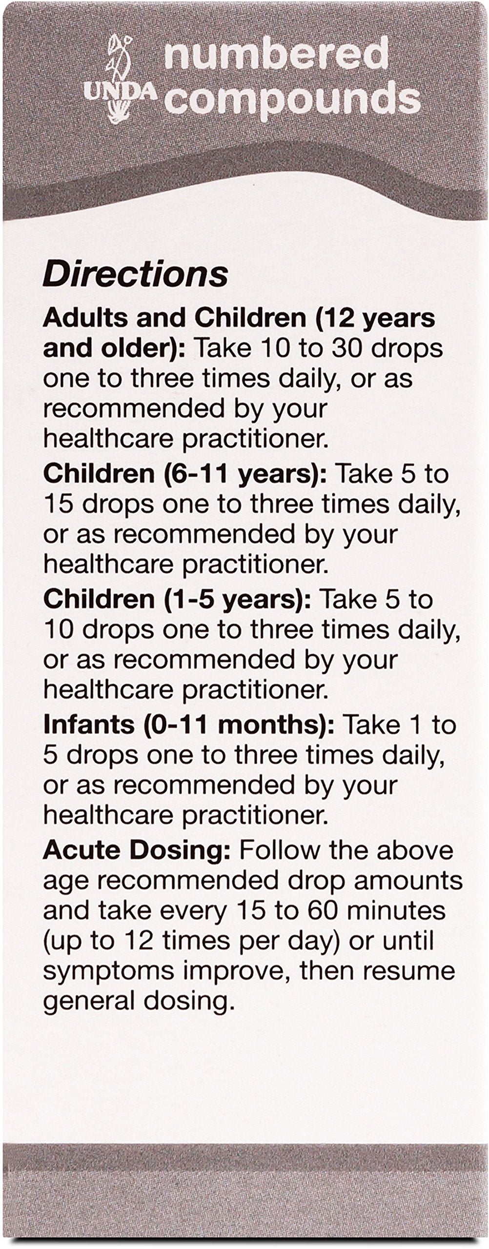 UNDA 31 Numbered Compounds - Homeopathic Preparation (0.7 fl oz)