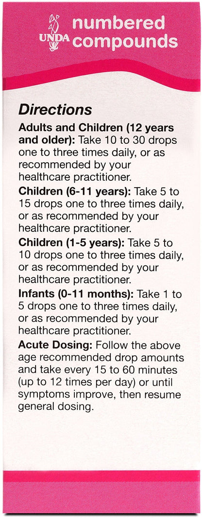UNDA 35 Numbered Compounds | Homeopathic Preparation | 0.7 fl. oz