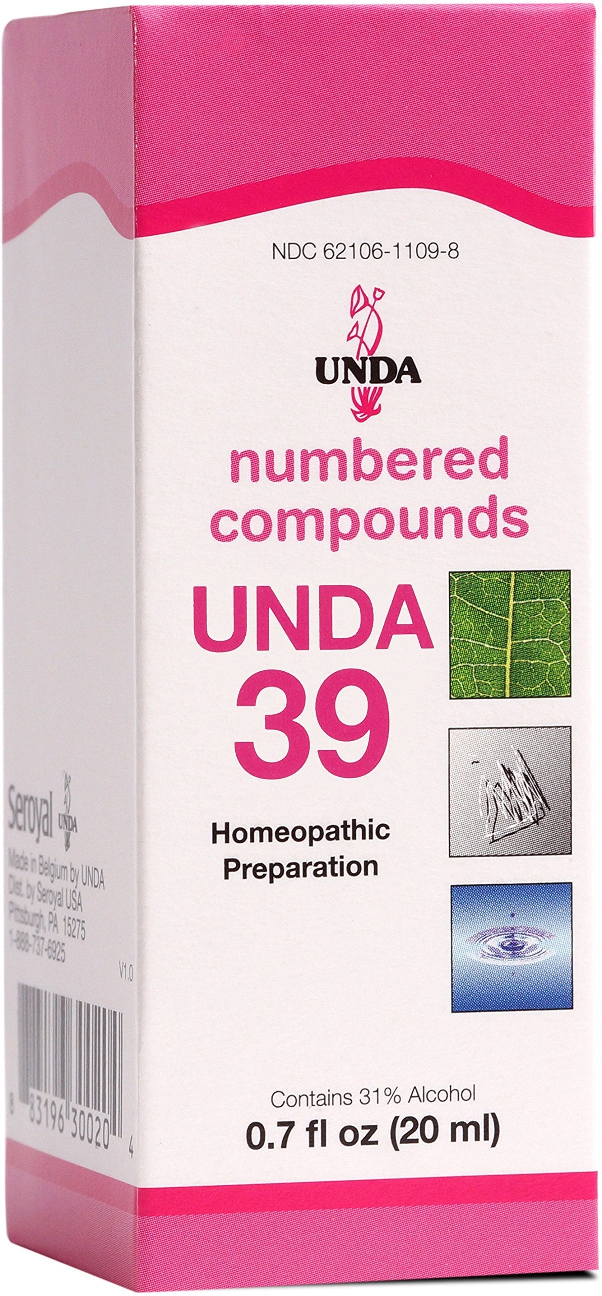 UNDA 39 Numbered Compounds | Homeopathic Preparation | 0.7 fl. oz.