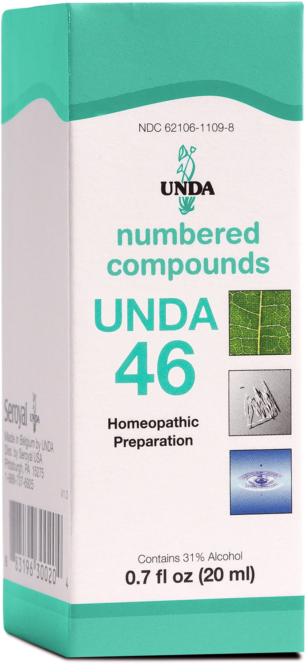 UNDA 46 Numbered Compounds | Homeopathic Preparation | 0.7 fl oz