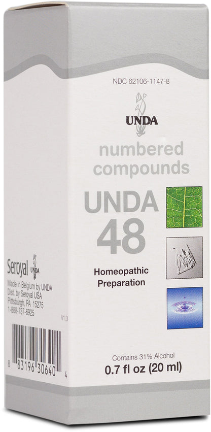 UNDA 48 Numbered Compounds | Homeopathic Preparation | 0.7 fl. oz.