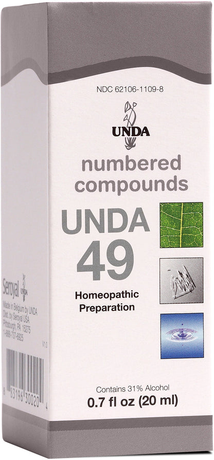UNDA 49 Numbered Compounds | Homeopathic Preparation | 0.7 fl. oz.