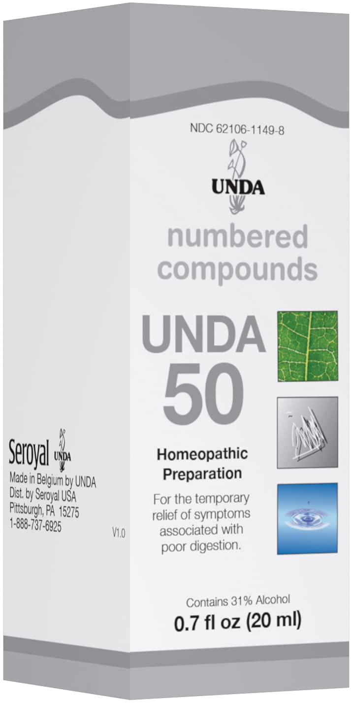 UNDA 50 Numbered Compounds | Homeopathic Preparation | 0.7 fl. oz.