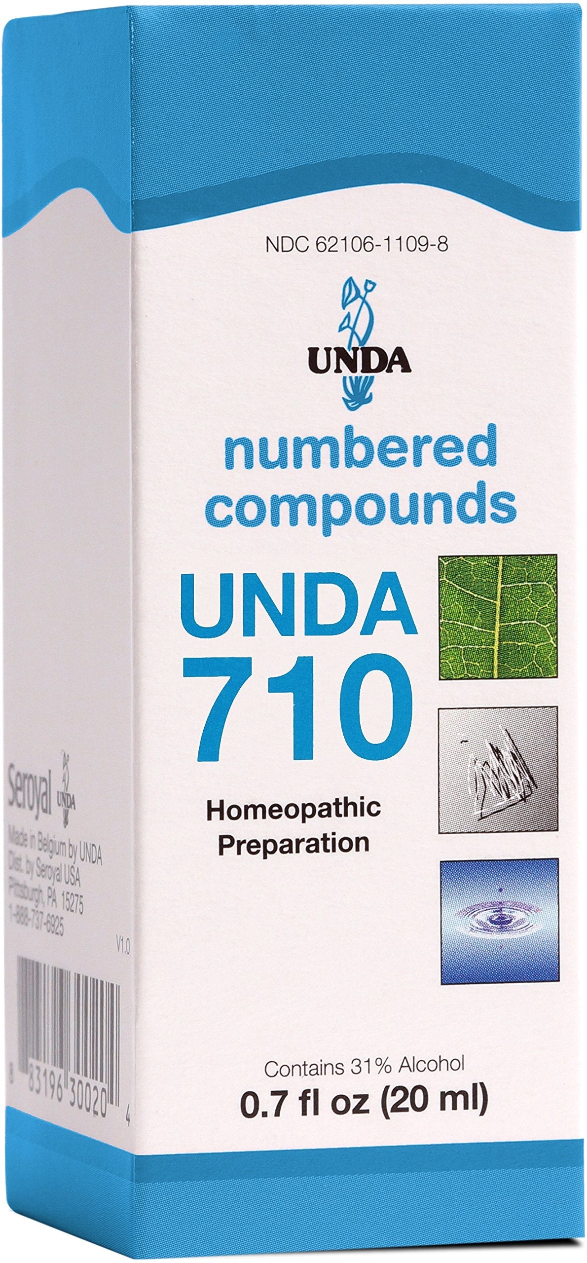 UNDA 710 Numbered Compounds | Homeopathic Preparation | 0.7 fl. oz
