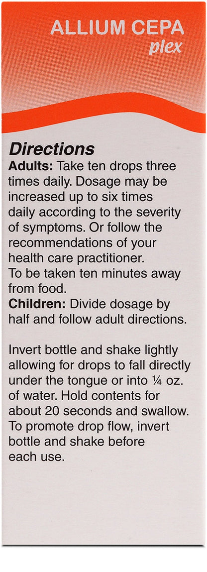 UNDA Allium Cepa Plex | Homeopathic Remedy to Help Temporarily Relieve Symptoms of Cold and Allergies | 1 fl. oz.
