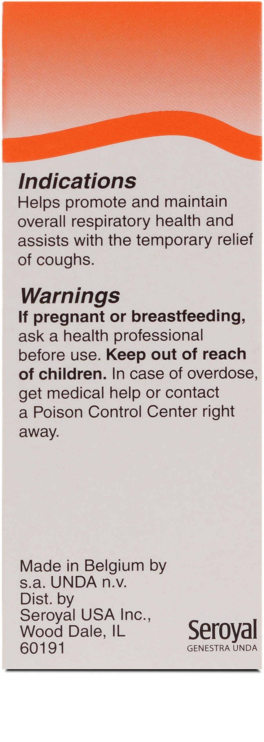 UNDA Drosera Plex - Homeopathic Remedy for Temporary Cough Relief | 1 fl oz