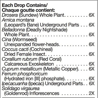 UNDA Drosera Plex - Homeopathic Remedy for Temporary Cough Relief | 1 fl oz