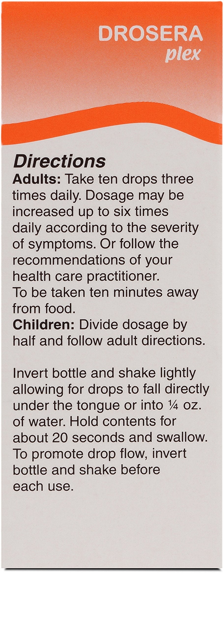 UNDA Drosera Plex - Homeopathic Remedy for Temporary Cough Relief | 1 fl oz